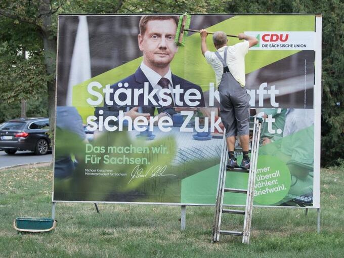 Wahlplakat der CDU Sachsen