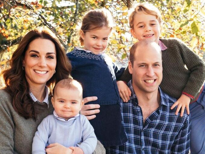 Prinz William und Herzogin Kate mit Familie