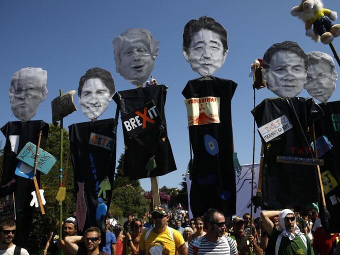 Protest gegen G7-Gipfel