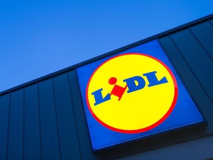 Das Logo eines Lidl-Supermarktes