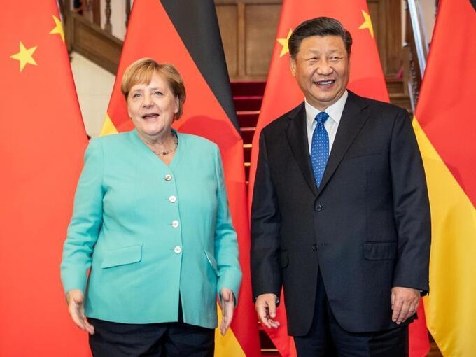 Merkel und Xi Jinping