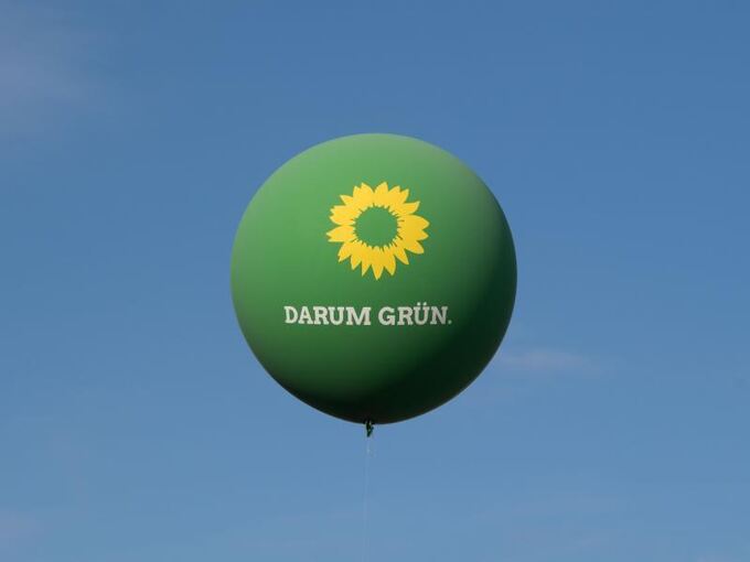 Wahlkampf mit Ballon