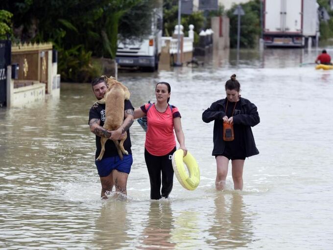 Überflutungen in Spanien