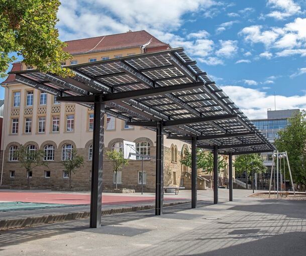 Die Sophie-Scholl-Schule in der Innenstadt ist eine der größten Grundschulen in Ludwigsburg.