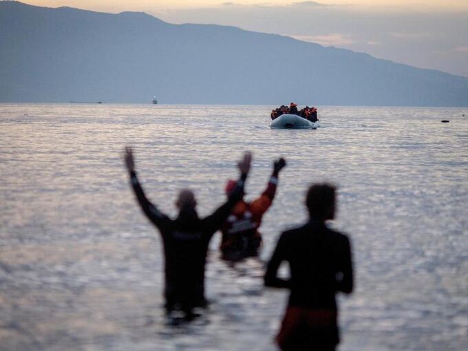 Flüchtlinge vor Lesbos
