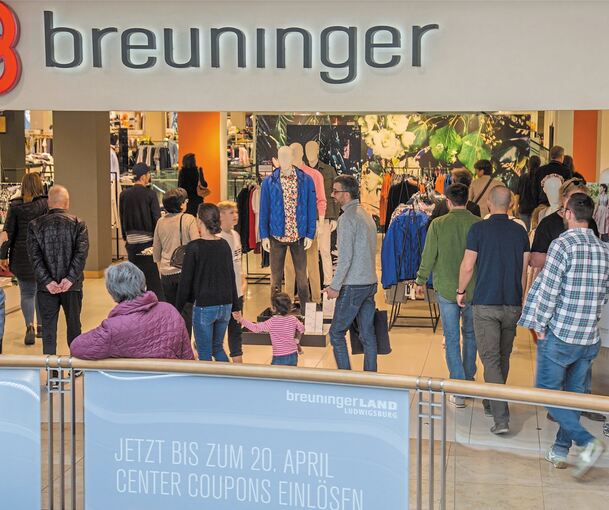 Die Breuninger-Einkaufszentren in Ludwigsburg und Sindelfingen schrauben die Summe der Einzelhandelsumsätze in beiden Städten nach oben. Archivfoto: Holm Wolschendorf