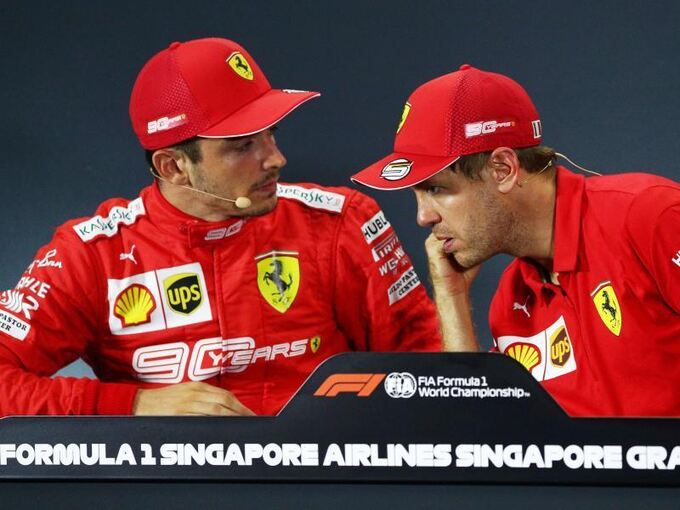 Vettel und Leclerc