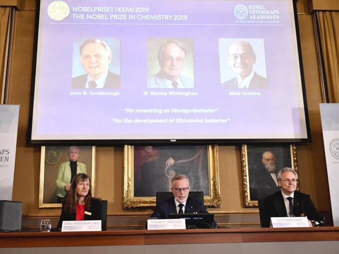Chemie-Nobelpreis an drei Batterieforscher