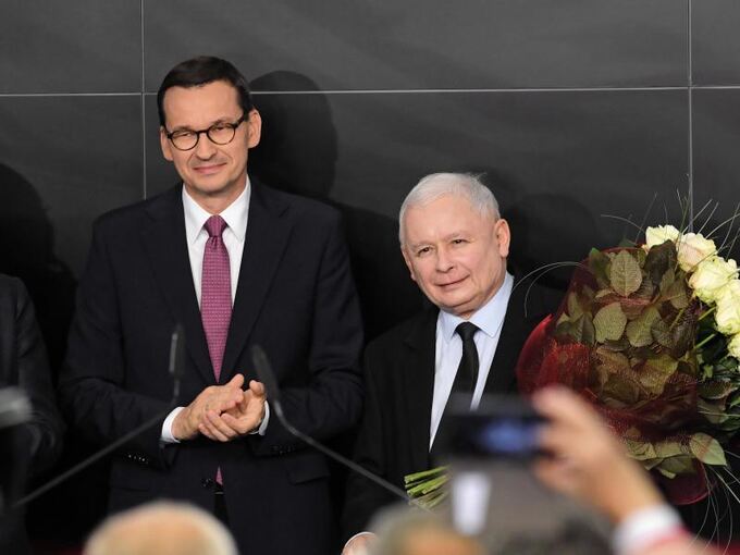 Morawiecki und Kaczynski in Warschau