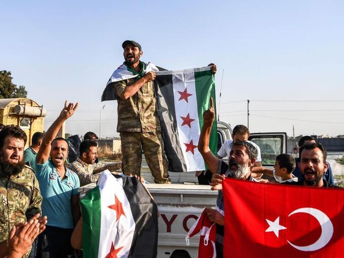 Syrische Oppositionskämpfer in Akcakale