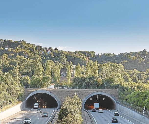 Tagsüber sind derzeit im Engelbergtunnel keine Bauarbeiten sichtbar, nur nachts werden einige Spuren gesperrt. Archivfoto: Oliver Bürkle