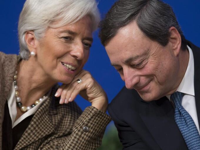 Christine Lagarde und Mario Draghi