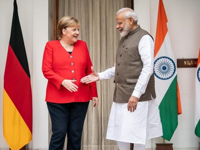 Kanzlerin Merkel in Indien