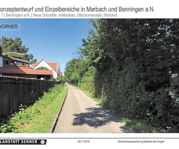 So sieht momentan die Promenade in Benningen entlang des Neckars aus.