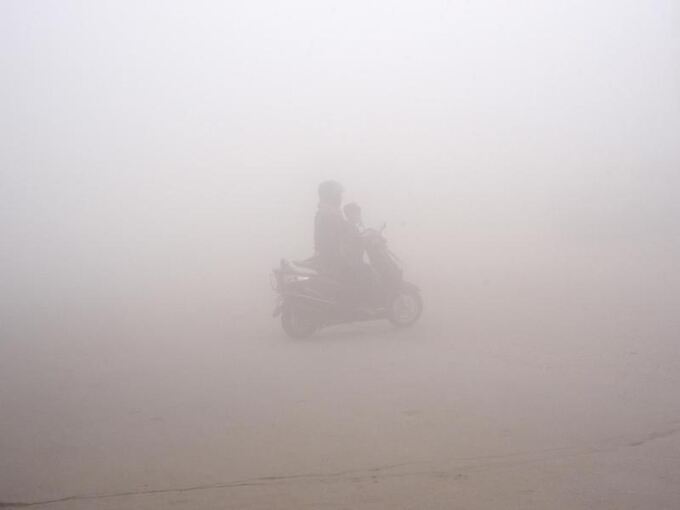 Smog in Neu Delhi