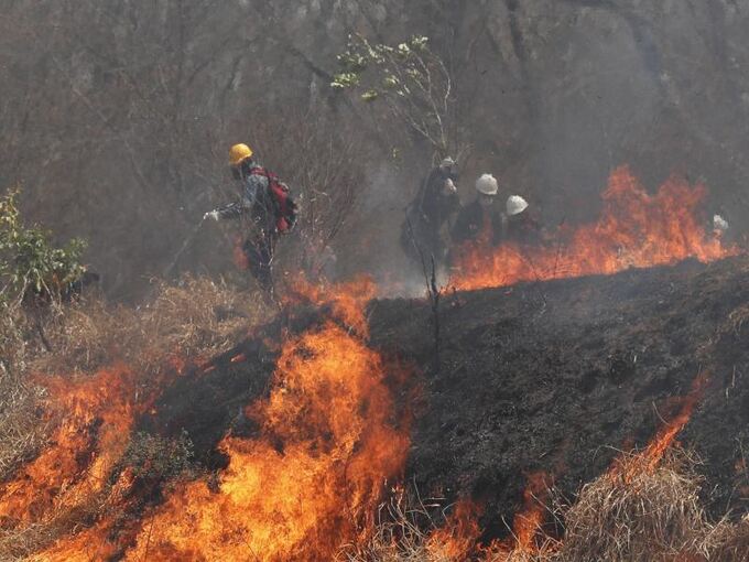 Waldbrände im Osten von Bolivien