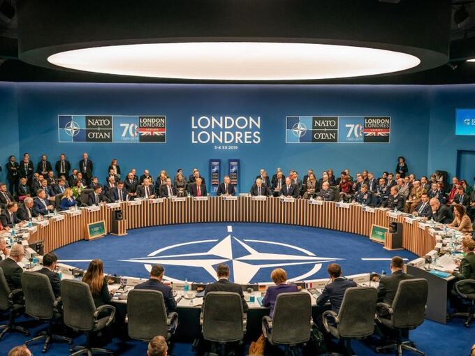 Arbeitssitzung des Nato-Gipfels