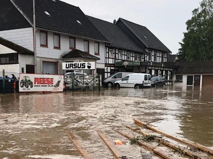 Hochwasser in Bad Gandersheim