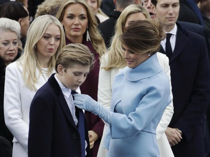 Melania Trump und Sohn Barron