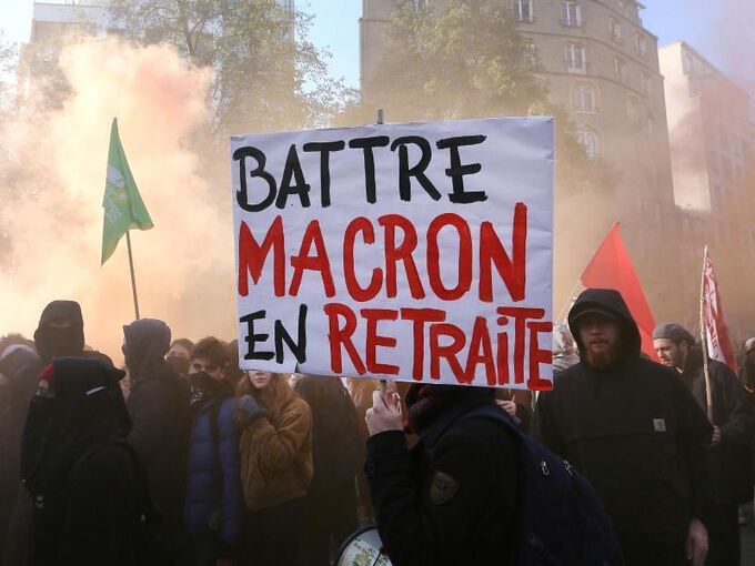 Protest in Frankreich