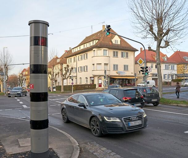 In der Hohenzollernstraße befindet sich eine der 23 fest installierten Radaranlagen zur Tempomessung. Archivfoto: Andreas Becker