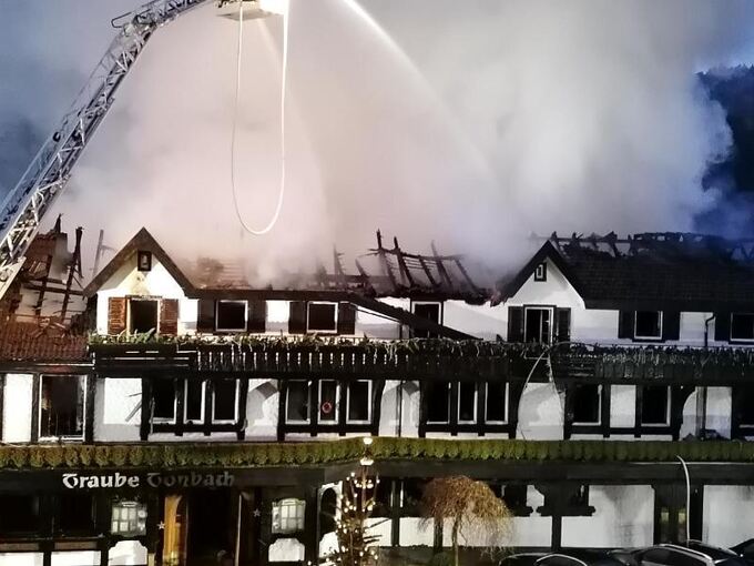 Brand in Drei-Sterne-Restaurant