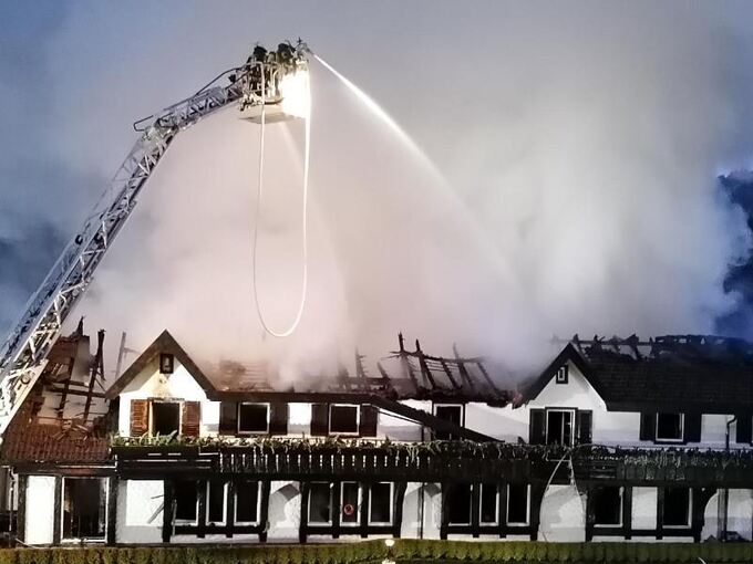 Brand in Drei-Sterne-Restaurant