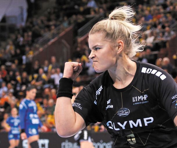 Entschlossene Bietigheimerinnen: Die SG um Maren Aardahl will sich gegen Dortmund für die Niederlage vor zwölf Tagen revanchieren. Foto: Baumann