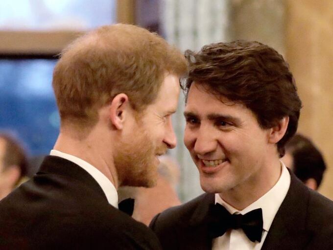 Premierminister Trudeau und Prinz Harry