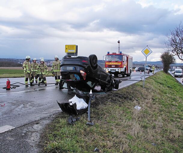 Unfall auf der Kreisstraße zwischen Ludwigsburg und Remseck: Im Seuchenjahr 2020 hat es im Landkreis so wenig gekracht wie seit 2011 nicht mehr. Archivfoto: SDMG/Hemmann