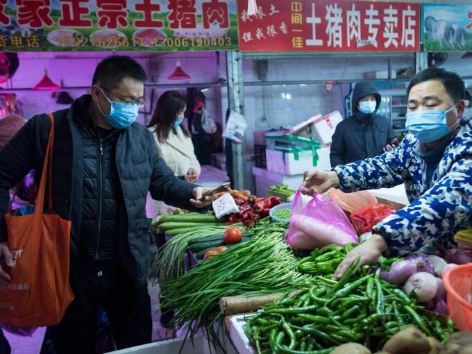 Markt in Wuhan