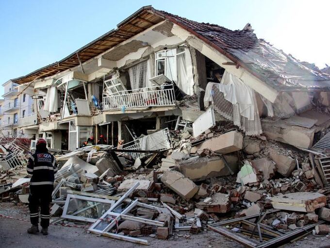 Zerstörte Gebäude in Elazig