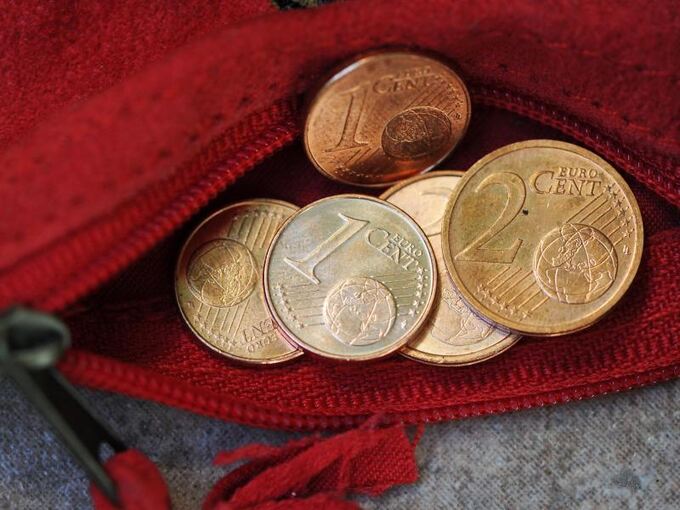 Kleine Euro-Münzen