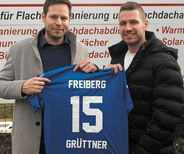 Wollen mit Freiberg am großen Rad drehen: Der neue Sportdirektor Christan Werner (links) und Marco Grüttner.Foto: privat
