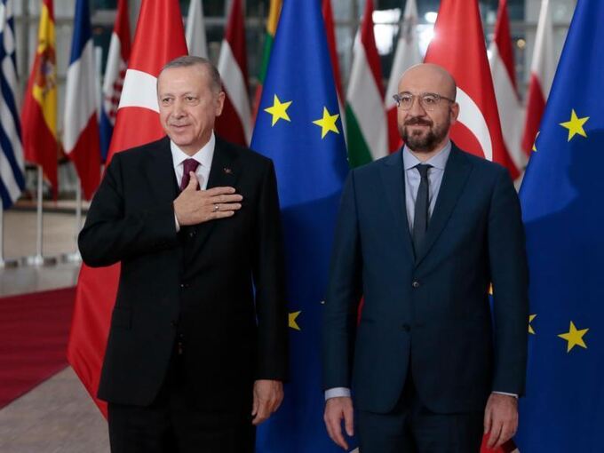 Michel und Erdogan in Brüssel