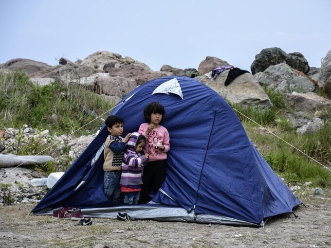 Flüchtlingskinder auf Lesbos
