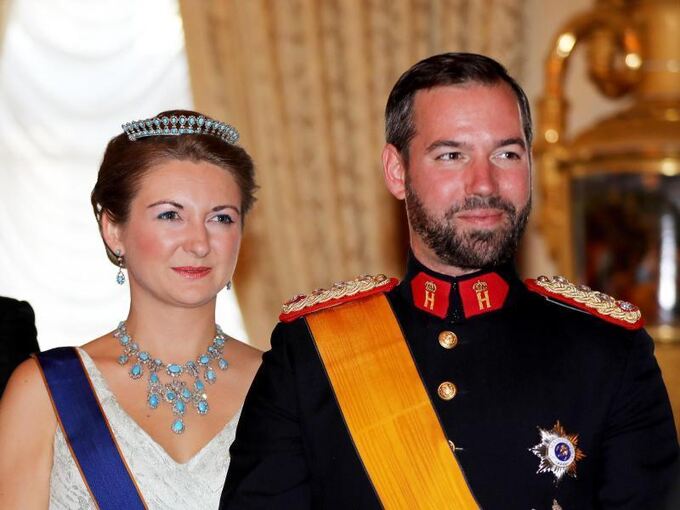 Erbgroßherzog Guillaume und Ehefrau