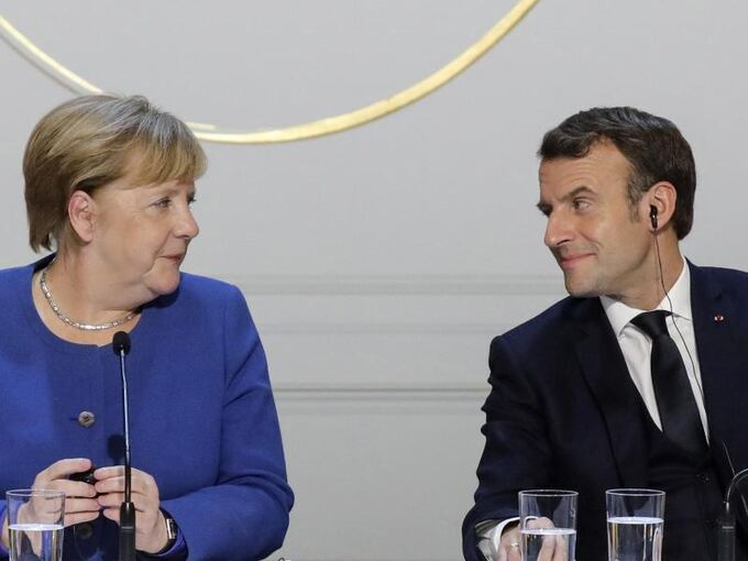 Videokonferenz Merkel und Macron