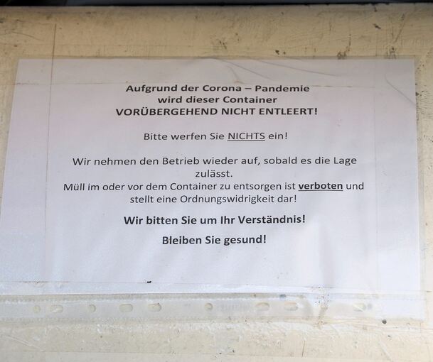Das DRK warnt vor wildem Entsorgen.