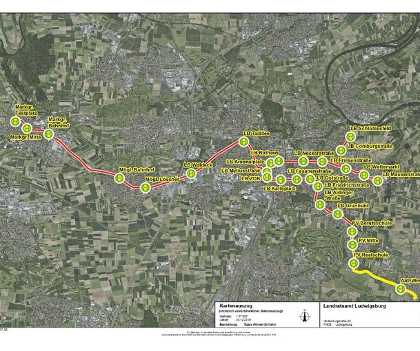 Mögliches Stadtbahnnetz über Markgröningen nach Ludwigsburg mit Ästen Richtung Oßweil, Schlösslesfeld und Pattonville: Darauf haben sich die Anrainer vor gut drei Jahren verständigt. Mit im Topf sind längst auch Linien von Pattonville über W&W und de