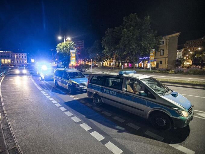 Polizeifahrzeuge in Stuttgart