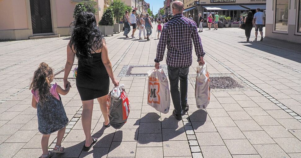 Die Leute kaufen vor allem Dinge des täglichen Bedarfs.Foto: Wolschendorf