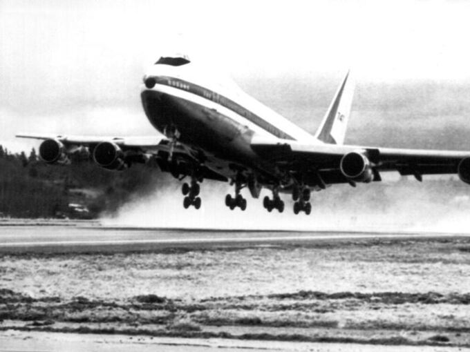 Boeing 747 beim Erstflug