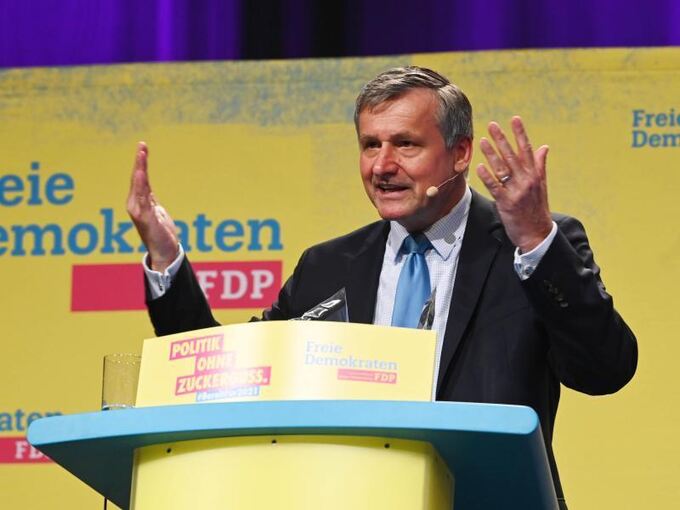 Hans-Ulrich Rülke spricht beim Landesparteitag der FDP