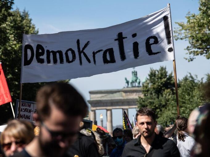 Demo gegen Corona-Maßnahmen in Berlin