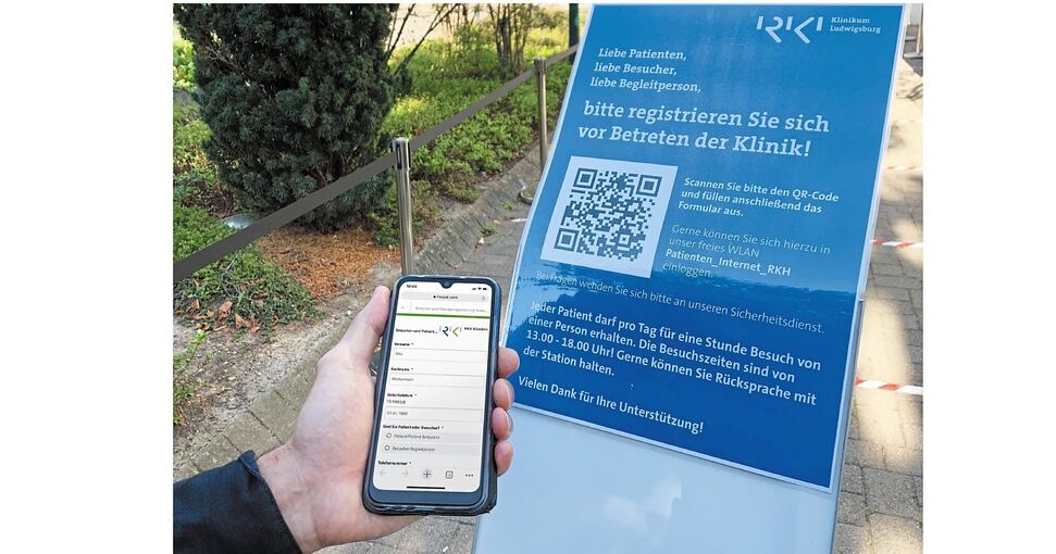 Am Klinikum Ludwigsburg kann man sich jetzt digital schon zu Hause oder direkt vor Ort registrieren. Foto: privat