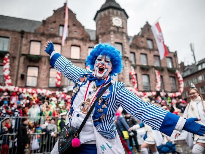 Clown beim Karneval