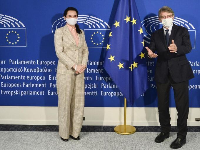 Treffen der EU-Außenminister in Brüssel - Tichanowskaja