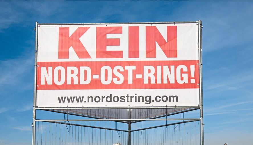 Protest gegen den Nord-Ost-Ring in Kornwestheim.