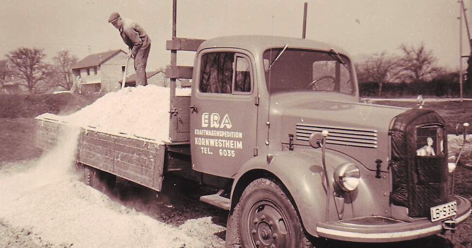 Aus der Anfangszeit: Ein ERA-Lkw Anfang der 1950er Jahre. Foto: privat